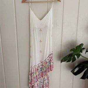 Jen's Pirate Booty White and Pink Asymmetrical Dress